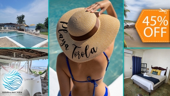 [Imagen:¡Paga $55 en Lugar de $100 por Estadía de 1 Noche Para 2 Personas + 2 Desayunos en Playa Torola!]