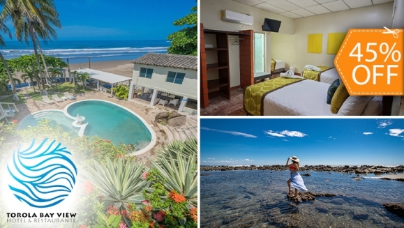 [Imagen:¡Paga $99 en Lugar de $180 por Estadía de 1 Noche Hasta Para 5 Personas en Habitación Familiar + Desayunos en Playa Torola!]