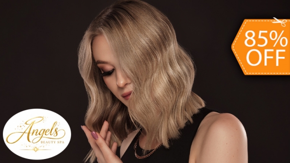 [Imagen:¡Paga $19 en Lugar de $125 por Tinte Completo, Retoque o Mechas a Elección entre Balayage o Babylights + Sellador de Color + Tratamiento Ácido Hialurónico + Lavado Nutritivo + Corte de Puntas + Planchado!]