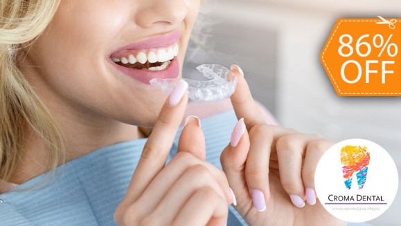 [Imagen:¡Paga $18 en Lugar de $125 por Férula Dental para el Tratamiento del Rechinamiento de Dientes + Limpieza Dental con Sistema de Succión con Aerosol + Aplicación Tópica de Flúor + Evaluación!]