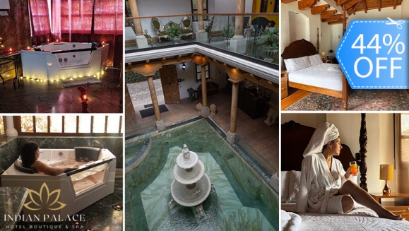[Imagen:¡Paga Q899 en Vez de Q1,600 por Estadía Romántica para 2 Personas en Habitación Suite Deluxe + Desayunos + Decoración Romántica Standard: Pétalos de Rosa + Velas + Chocolates + 2 Copas de Vino!]