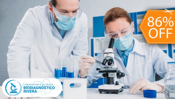 [Imagen:¡Paga $15 en Lugar de $109.55 y Elige 1 Entre 10 Perfiles de Exámenes de Laboratorio Clínico: General, Renal, Hepático, Tiroideo, Diabético y Otros!]