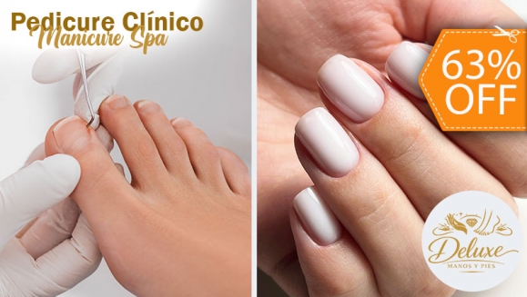 [Imagen:¡Paga $15 en Lugar de $41 por Pedicure Clínico con Instrumental Quirúrgico Esterilizado + Manicure Spa + Esmaltado Permanente en Manos y Pies!]