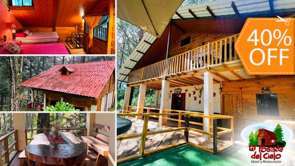 [Imagen:¡Reúne al Grupo, la Montaña los Espera! ¡Paga $165 en Lugar de $275 por Estadía de 1 Noche Hasta Para 15 Personas en Cabaña Equipada en Miramundo, Chalatenango!]