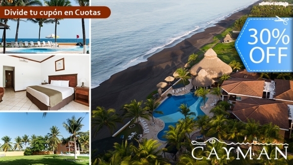 [Imagen:¡Playa, Relax y Confort en el Hotel Cayman Suites! ¡Paga Q737 en Vez de Q1,046 por Estadía en Habitación Sencilla o Doble Para 2 Adultos y Hasta 2 Niños + Desayunos + Playa + Piscinas + Uso Ilimitado de Atractivas Instalaciones + Impuestos Incluidos!]