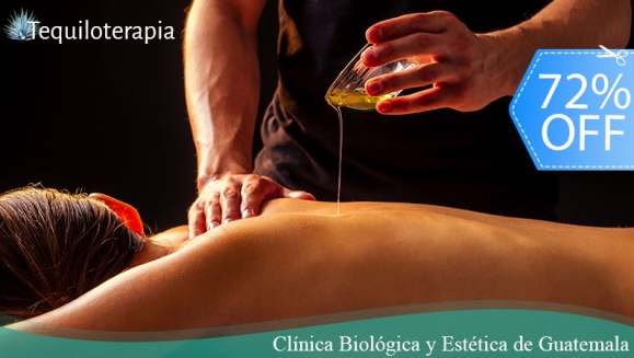 [Imagen:¡Paga Q99 en Lugar de Q350 por Tequiloterapia Relajante que Incluye: Masaje Corporal con Tequila + Aplicación de Vapor de Ozono en Espalda!]