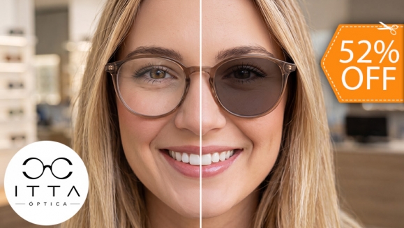 [Imagen:¡Paga $125 en Lugar de $260 por Lentes Fotocromáticos que Incluye: Filtro de Luz Azul + Antireflejante Azul + Examen Visual + Aro + Estuche + Paño de Limpieza!]