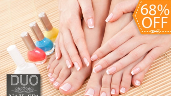 [Imagen:¡Paga $12 en lugar de $38 por 2 Sesiones de Belleza para Pies y Manos que incluyen: Pedicure Completo + Manicure Completo + Esmaltado + Hidratación en Duo Nails Spa!]