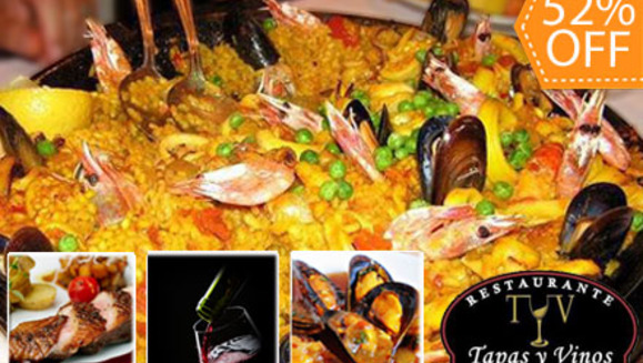 [Imagen:¡Paga $11 y consume $23 en todo el riquísimo menú de Tapas y Vinos!]