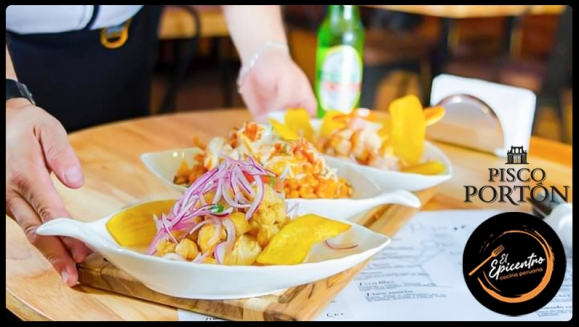 [Imagen:¡Paga Q299 en Lugar de Q470 por Banquete Peruano para 4 Personas que Incluye: 1 Ceviche de Pescado + 2 Ají de Gallina + 1 Lomo Saltado + Bebida para 4 (1 Pichel o 4 Vasos de Bebida Natural)!]