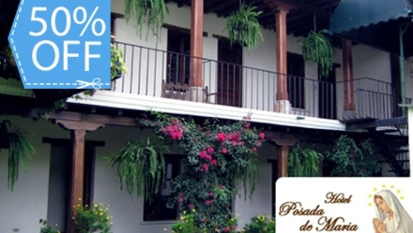 [Imagen:¡Increíble hospedaje en Antigua! ¡Paga Q320 en lugar Q640 por estadía para 2 personas en Habitación Estándar para 2 Personas + 2 desayunos continentales en el hotel Posada de María en Antigua Guatemala!]