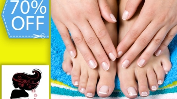 [Imagen:¡Paga Q99 en lugar de Q330 por paquete que incluye: Manicure + Pedicure de Chocolate o Naranja + Aplicación de Gelux en Manos y Pies + Depilación de Ceja o Bigote en Natural Beauty!]
