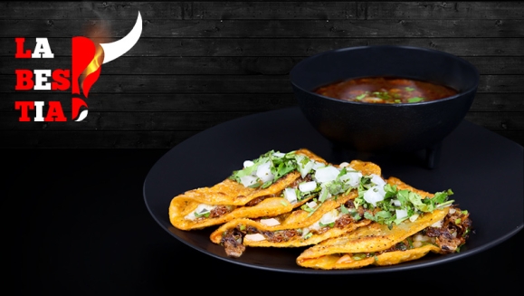 [Imagen:¡Paga $10 y consume $20 en todo el Menú de Comida Tex-Mex de La Bestia!]