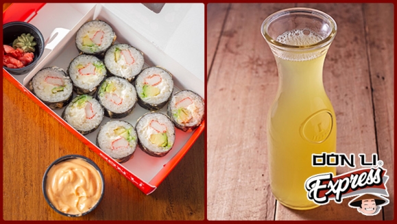 [Imagen:¡Paga $13.49 en Lugar de $26.47 por Menú Asiático para 2 que Incluye: 1 Honolulu Roll + 1 Dancing Roll + Tacos con Carne de Res Caramelizada + 1 Pichel de Té de Limón o Melocotón!]