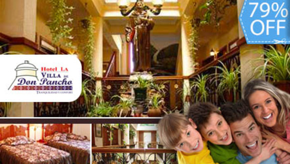 [Imagen:¡Increíble Paquete de Vacaciones!¡Paga Q225 en lugar de Q1,080 por:Estadía de 2 Noches para 2 Adultos  y 2 Niños + 2 Desayunos  y mucho más en Hotel La Villa de Don Pancho en Tecpán!¡Puedes usar la 2da noche en la misma reservación o después!]