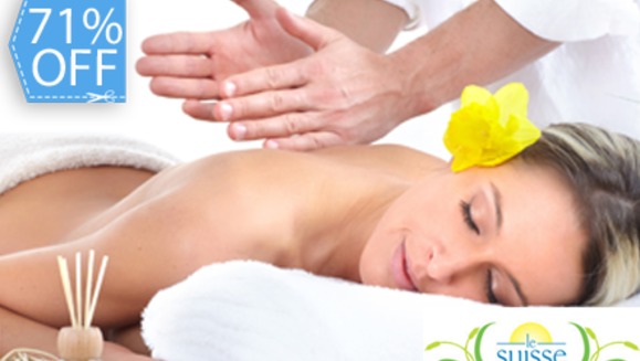 [Imagen:¡Paga Q189 en lugar de Q654 por Día de Spa que Incluye: Sauna, Jacuzzi e Hidroterapia Ilimitado + Masaje Relajante Hawaiiano Basado en Filosofía Huna + Tonificación con Florales del Dr. Bach + Mascarilla y Té Relajante en Le Suisse Spa!]