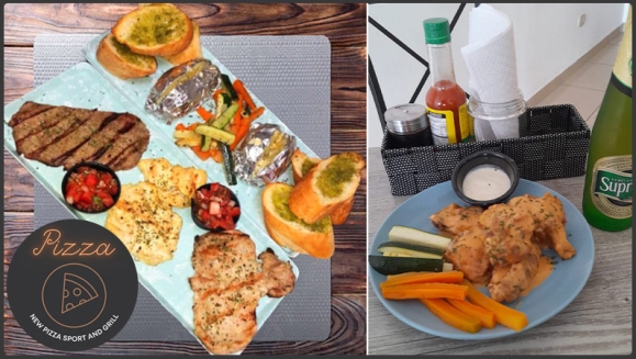 [Imagen:¡Paga $10 y Consume $20 en Todo el Menú de New Pizza Sport and Grill!]