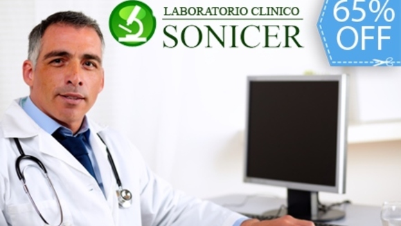 [Imagen:¡Paga Q299 en lugar de Q850 por Paquete Médico de 10 Exámenes de laboratorio Para Diagnóstico de Diabetes, Artritis, y Tiroides que Incluye: Glucosa Pre + Glucosa Post + Tipo de Sangre + Antiestreptolisina y Más en Laboratorios Sonicer!]