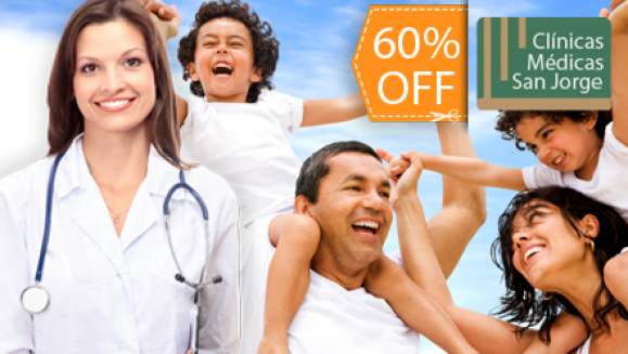 [Imagen:¡Paga $16 en lugar de $40 por Consulta Pediátrica + 1 Frasco de Multivitamínico + 1 Frasco de Antiparasitante  en Clínicas Médicas San Jorge!]