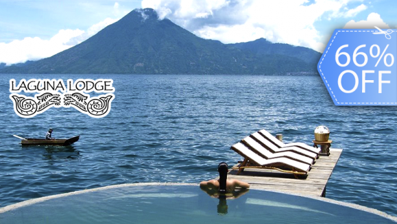[Imagen:¡Paga Q1,218 en vez de Q3,611 por Estadía para 2 Personas + 2 Desayunos + Uso de Kayacs + Cóctel de Bienvenida + Entrada a Reserva Natural y Más en el Hotel 5 Estrellas Laguna Lodge Eco Resort en Atitlán!]
