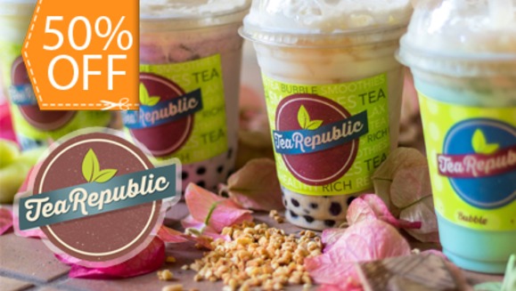 [Imagen:¡Paga $7 y consume $14 en Toda la Variedad de Bebidas de Tea Republic!]