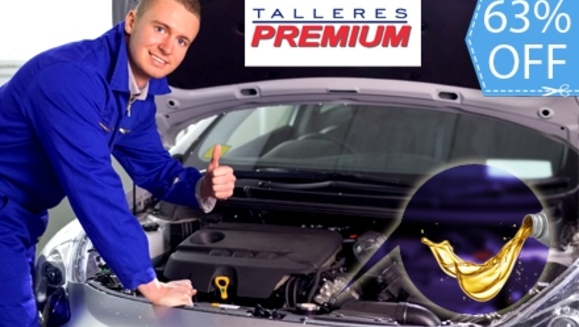 [Imagen:¡Paga Q349 en lugar de Q950 por Cambio de Aceite + Cambio de Filtro + Revisión y Ajuste de Frenos + Rotación de Llantas + Revisión de 16 Puntos + Carwash Completo en Talleres Premium!]