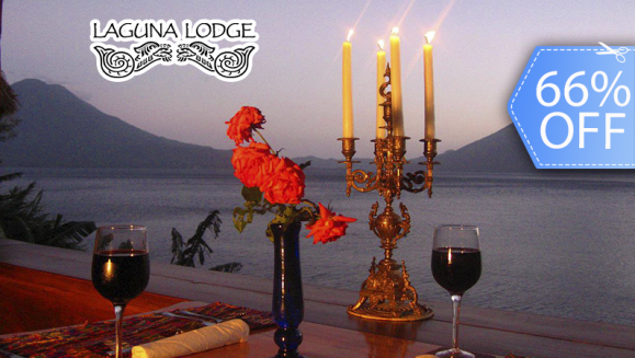 [Imagen:¡Paga Q1,218 en vez de Q3,611 por Estadía para 2 Personas + 2 Desayunos + Uso de Kayacs + Cóctel de Bienvenida + Entrada a Reserva Natural y Más en el Hotel 5 Estrellas Laguna Lodge Eco Resort en Atitlán!]