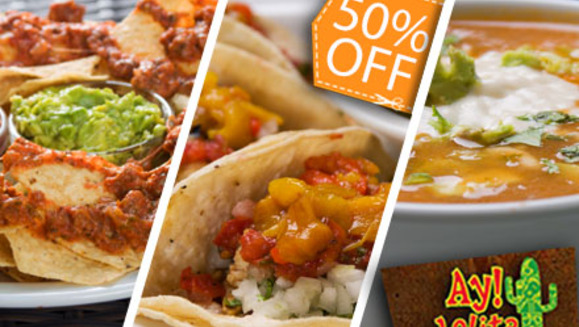 [Imagen:¡Paga $12 y consume $24 en todo el menú de Ay! Lolita, en Plaza Volcán!]