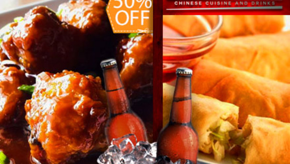 [Imagen:¡Un golazo de sabor! Paga $10.25 en lugar de $20.50 por una orden de tacos chinos + una orden de costillas (entrada) + una orden de Dragon Wings + dos bebidas en Restaurante Buddha Lounge!]