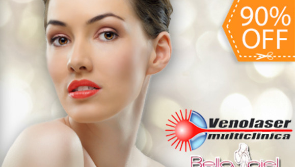 [Imagen:¡Tecnología Láser de Vanguardia para Eliminar Arrugas! ¡Paga $99 en lugar de $950 por Paquete Láser Anti-Edad de 4 Sesiones + 2 Faciales Profundos y 2 Faciales Básicos en Venolaser!]