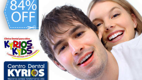 [Imagen:¡Paga Q89 en lugar de Q550 por Limpieza Dental Completa (Desmanchado Dental, Eliminación de Sarro con Ultrasonido y Eliminación de Placa) + Aplicación Tópica de Flúor + Examen Diagnóstico en Centro Dental Kyrios!]