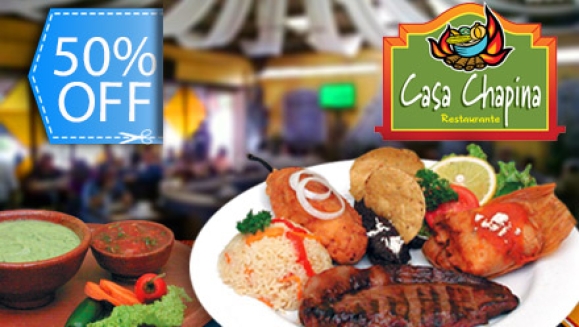[Imagen:¿Listo Pa´Chuparte los dedos? ¡Paga Q105.95 en lugar de Q211.90 por 2 Platos de Churrasco Chapinísimo que incluye: Lomito o Puyaso + Arroz + Chile Relleno + Chuchito + Frijoles Volteados en Casa Chapina!]