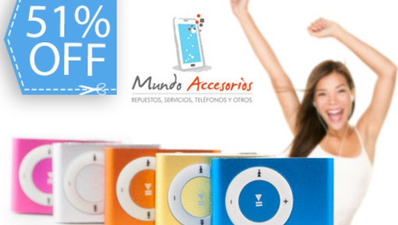 [Imagen:¡Que la música te acompañe a todas partes!¡Paga Q49 en lugar de Q100 por un Reproductor MP3 tipo Miniclip + Cable USB + Audífonos en Mundo Accesorios!]