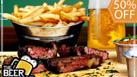 [Imagen:¡Paga $10 y Consume $20 en Todo el Menú de The Beer House!]