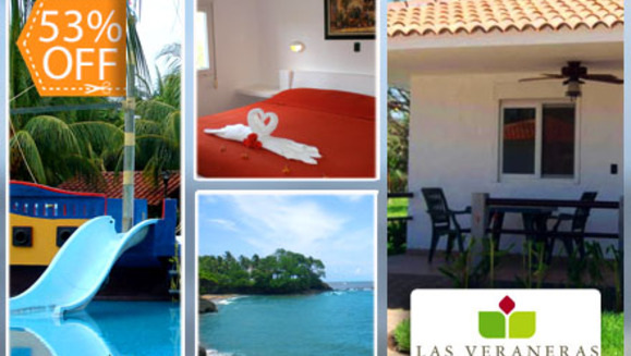 [Imagen:¡Paga $40 en lugar de $85 por Estadía de una Noche para dos Adultos y un Niño en Las Veraneras Golf Villas &amp; Resort!]