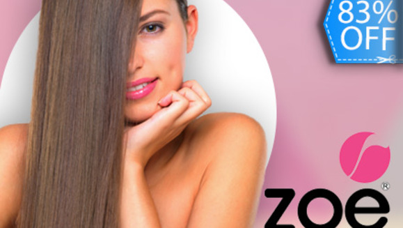 [Imagen:¡Paga Q269 en lugar de Q1,625 por Alisado de Keratina de Aplicación con Ultrasonido y Luz Infrarroja + Corte de Puntas + Kit de Mantenimiento de Cerezoterapia en Zoe Salón!]