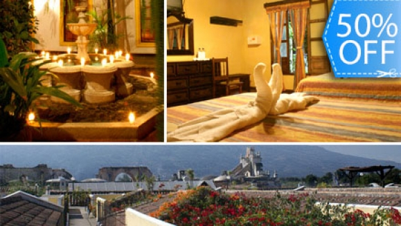 [Imagen:¡Paga Q340 en lugar de Q680 por Estadía de una Noche para 2 Personas + 2 Desayunos + Impuestos Incluidos en Hotel Posada del Hermano Pedro!]