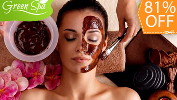 [Imagen:¡Paga $18 en lugar de $95 por 1 Masaje con Pindas + 1 Sesión de Chocolaterapia Facial  + 1 Masaje Relajante con Aceites Esenciales + 1 Jugoterapia Refrescante en Green Spa!]
