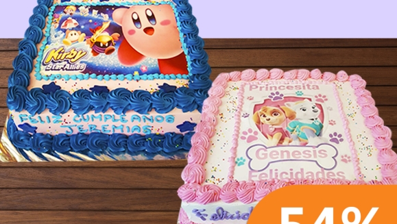 [Imagen:¡Paga $42 en Lugar de $92 por Pastel Cuadrado de 60 Porciones con Relleno a Elección + Decoración con Fotografía o Imagen Impresa en Papel Comestible de Arroz!]