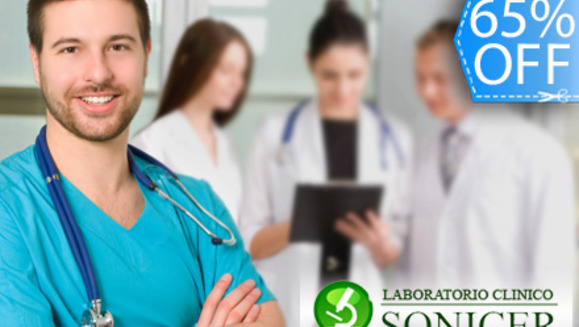[Imagen:¡Paga Q275 en lugar de Q780 por Paquete de Exámenes de Laboratorio y elige entre: Paquete A con 11 Exámenes para Evaluación de Sangre, Glucosa, Colesterol y Más ó  Paquete B con 3 Exámenes para Detección de ETS y Más en Laboratorio Sonicer!]