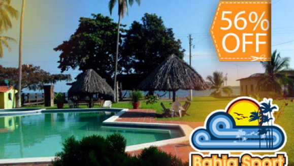 [Imagen:¡Paga $33 en lugar de $75 por Estadía de Dos Días y Una Noche para 6 Personas + 1 Hora de Kayak + 6 Bebidas de Bienvenida en Hotel Bahía Sport! ¡Solo 103 Cupones Disponibles!]