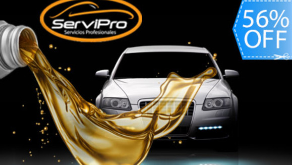 [Imagen:¡Paga Q349 en vez de Q800 por Servicio Completo para vehículo que incluye: Cambio de Aceite y Filtro + 4/4 de aceite 20w50 + Alineación en las 4 llantas + Revisión, Limpieza y Ajuste de Frenos + Revisión de 11 puntos en Servipro!]