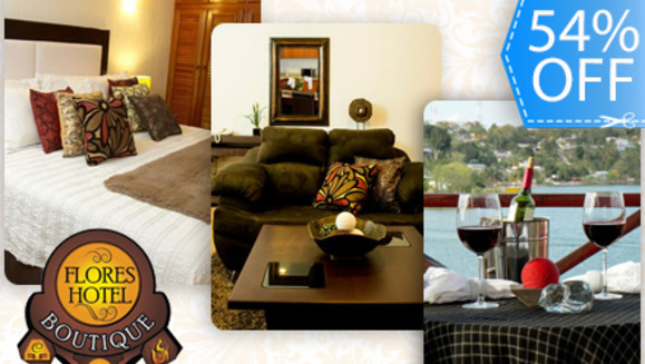 [Imagen:¡Paga Q499 en lugar de Q1,095 por Estadía de 1 Noche en Suite de Lujo para 2 Personas + 2 Desayunos, en la Hermosa Isla de Flores Petén, en el Exclusivo Flores Hotel Boutique!]