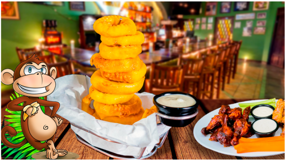 [Imagen:¡Paga Q99 en lugar de Q210 por Sampler que Incluye: 1 Libra de Alitas + Papas Fritas + Aros de Cebolla + 1 Chicken Club Quesadilla!]