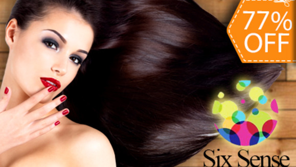 [Imagen:¡Paga $20 en lugar de $86 por Tratamiento de Keratina y Argán + Depósito de Argán + Lavado + Corte de Puntas + Planchado + Manicure + Pedicure + Parafina en Manos y Pies en Six Sense!]
