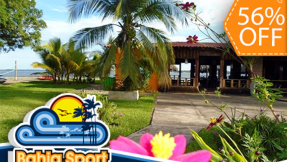 [Imagen:¡Paga $33 en lugar de $75 por Estadía de 1 noche para 6 personas en Bahía Sport en la Bahía de Jiquilisco!]
