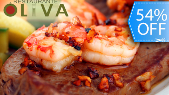 [Imagen:¡Paga Q139 en lugar de Q305 por Exquisito Menú Mar y Tierra para 2 personas en Oliva Restaurante!]