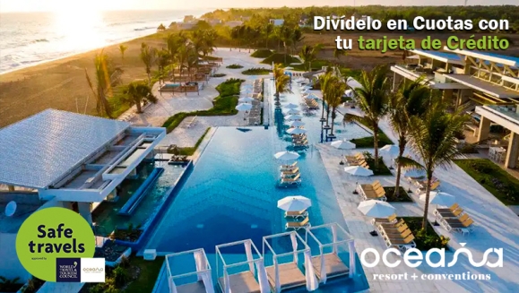 [Imagen:¡Oceana Resort TODO INCLUIDO FINES DE SEMANA! ¡Paga Q2,500 en Lugar de Q3,040 por Estadía Familiar para 2 Adultos y 2 Niños (Menores de 5 Años) en Habitación Superior + Impuestos Incluidos!]