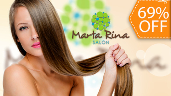 [Imagen:¡Paga $39 en lugar de $125 por Alisado de Keratina + Lavado Spa + Corte Personalizado y más en Marta Rina Salón!]
