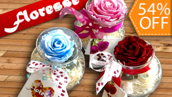 [Imagen:¡Paga $16 en lugar de $35 por Arreglo de Rosa Preservada Importada con Detalles de San Valentín en Floresse Flores y Jardines! ¡SÓLO 153 CUPONES DISPONIBLES!]